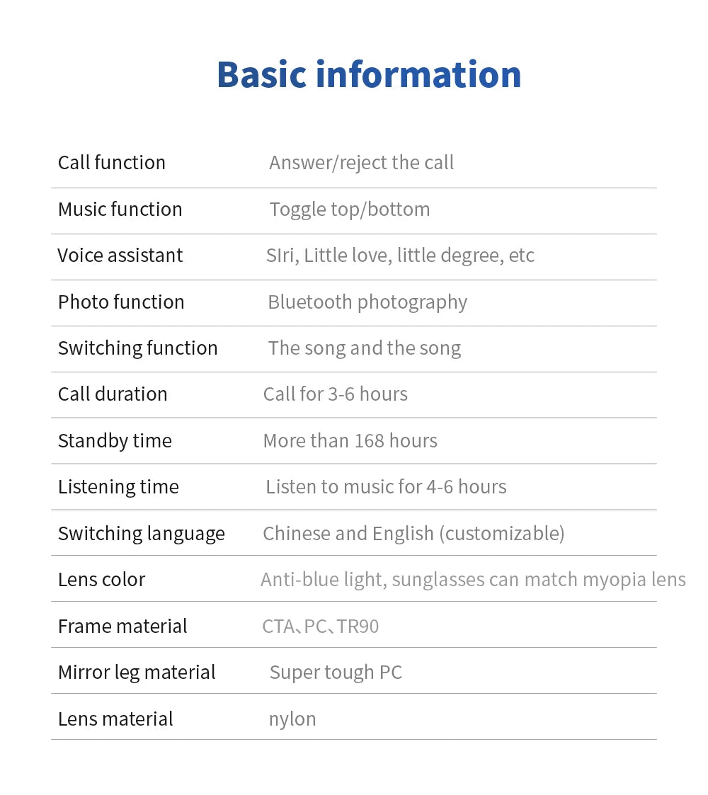 Smart Glasses Bluetooth | Prescription